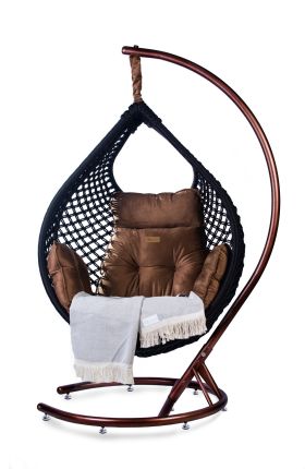 NIMAXES XXL Premium Hängesessel Munich Set schwarz