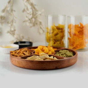 Runder Servierteller (5 Abschnitte)